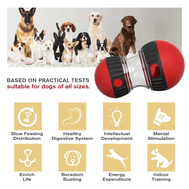 Interactive Dog Toy – Rolling Ball Feeder for Smart & Active Play