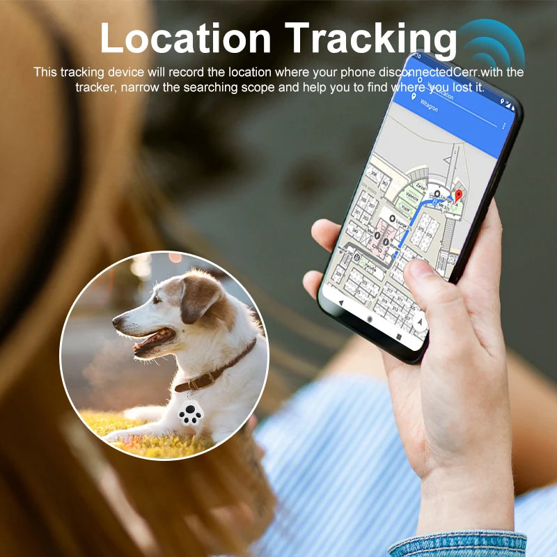 Mini GPS Tracker – Smart Bluetooth Locator for Pets, Kids & Keys