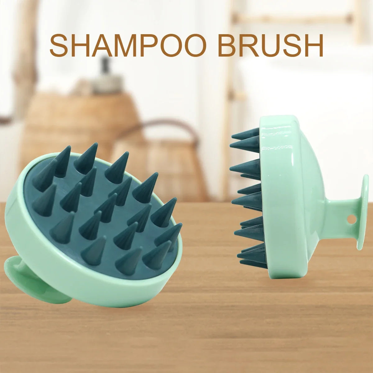 🧼 Silicone Shampoo Brush & Scalp Massage Comb – Relax, Cleanse & Rejuvenate