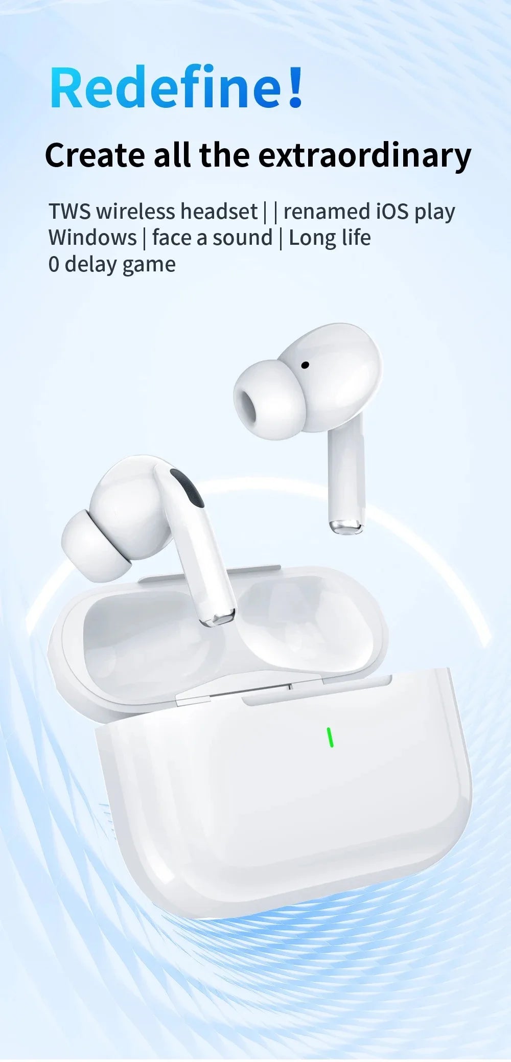2025 New Air Pro True Wireless Bluetooth Earphones – HiFi Sound Meets Next-Gen Performance