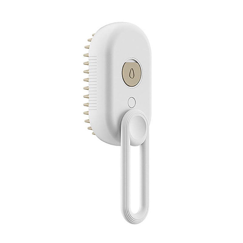 3-in-1 Electric Cat & Dog Steam Brush – Grooming, Massage & Hair Removal