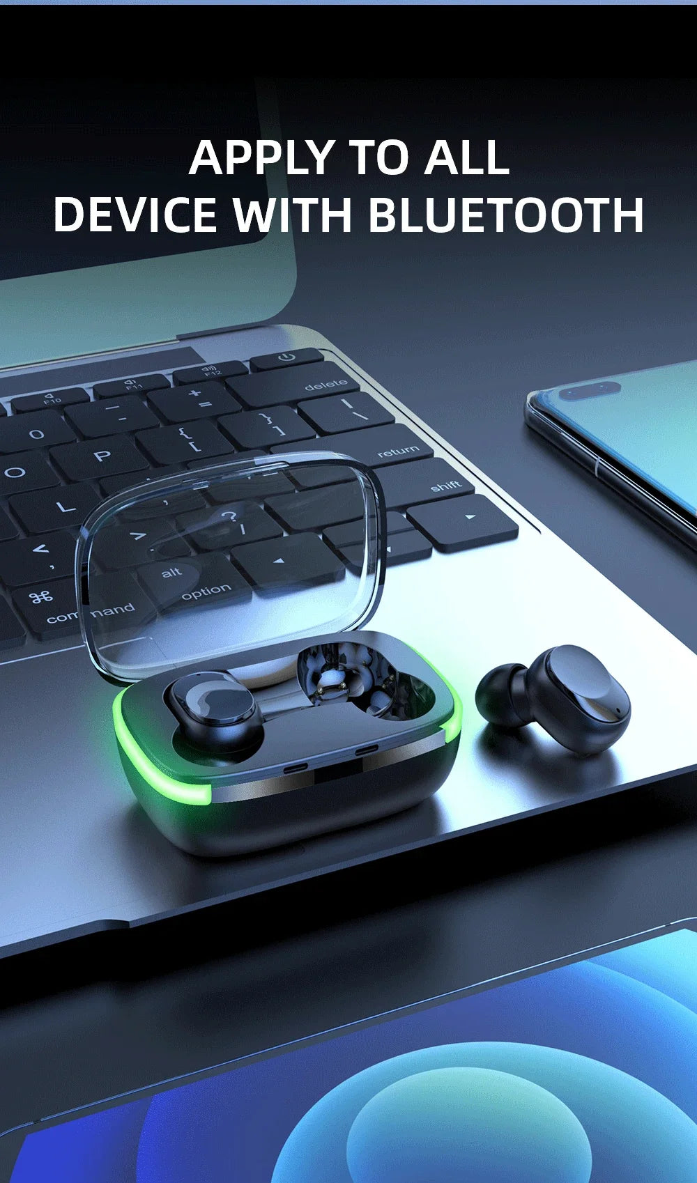 New Y60 TWS Bluetooth Earphones – Wireless Precision for Music, Gaming & More