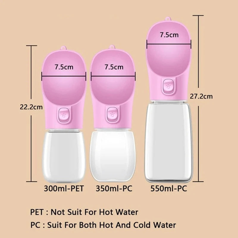 Portable Dog Water Bottle – Leakproof & Convenient Hydration for Pets on the Go