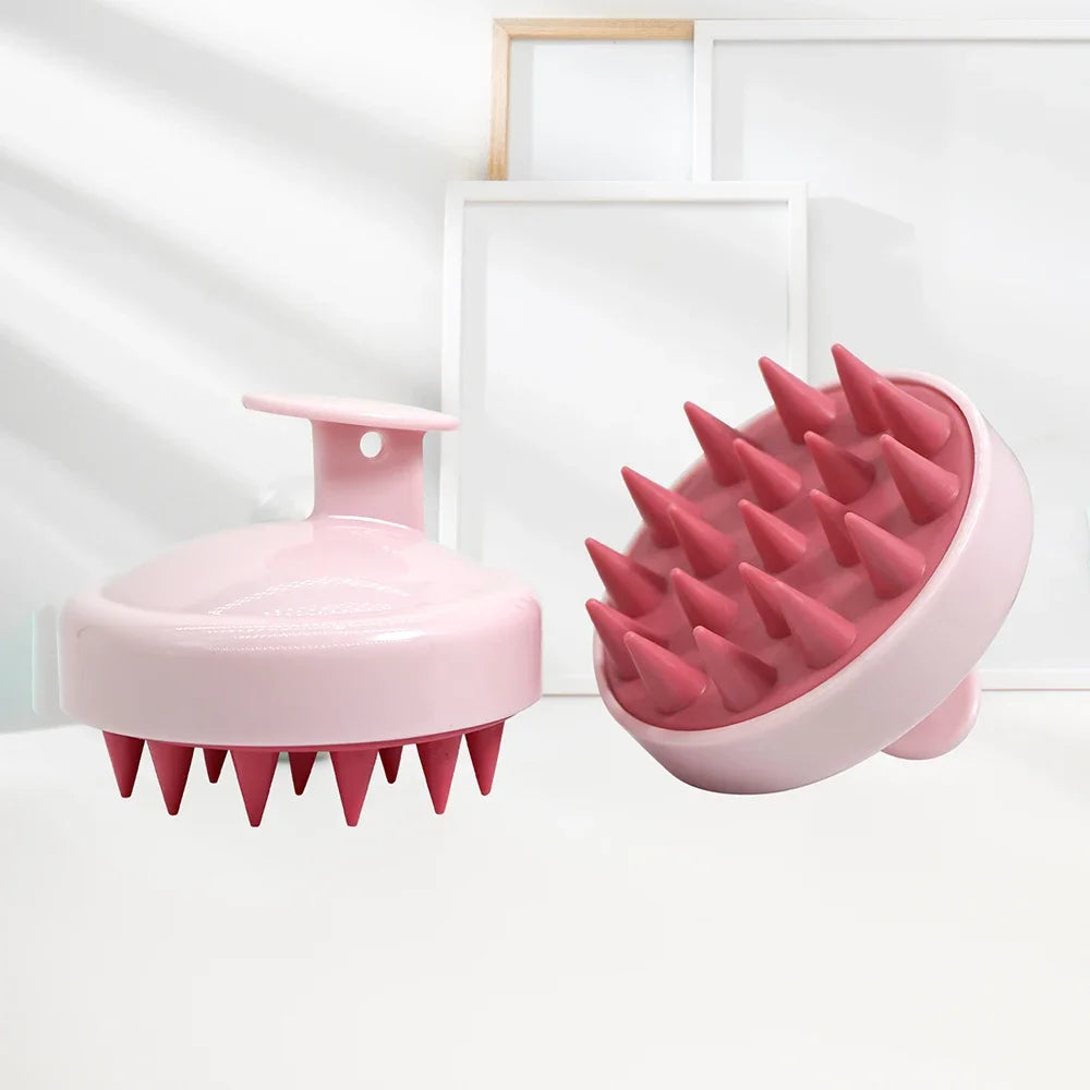 🧼 Silicone Shampoo Brush & Scalp Massage Comb – Relax, Cleanse & Rejuvenate