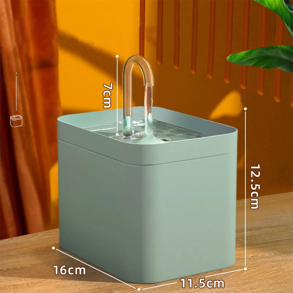 Ultra-Quiet Smart Cat Water Fountain – Automatic 1.5L Pet Water Dispenser