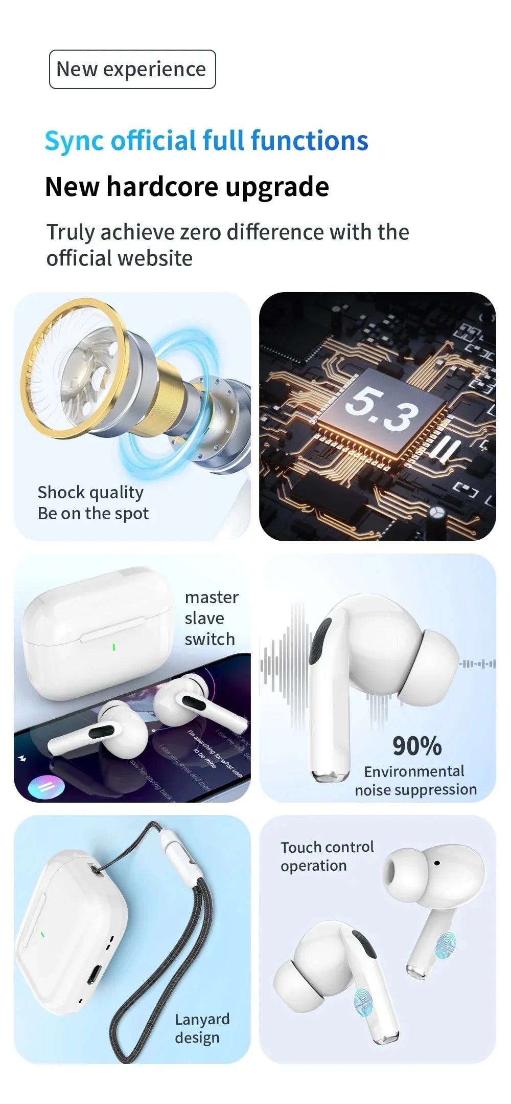 2025 New Air Pro True Wireless Bluetooth Earphones – HiFi Sound Meets Next-Gen Performance