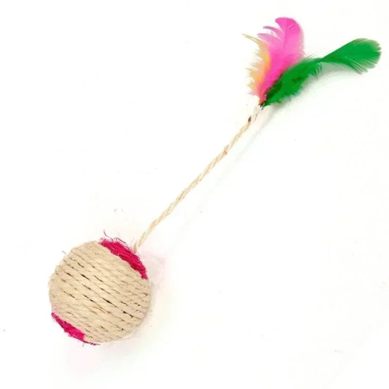 Interactive Sisal Scratching Ball – Fun & Engaging Cat Toy