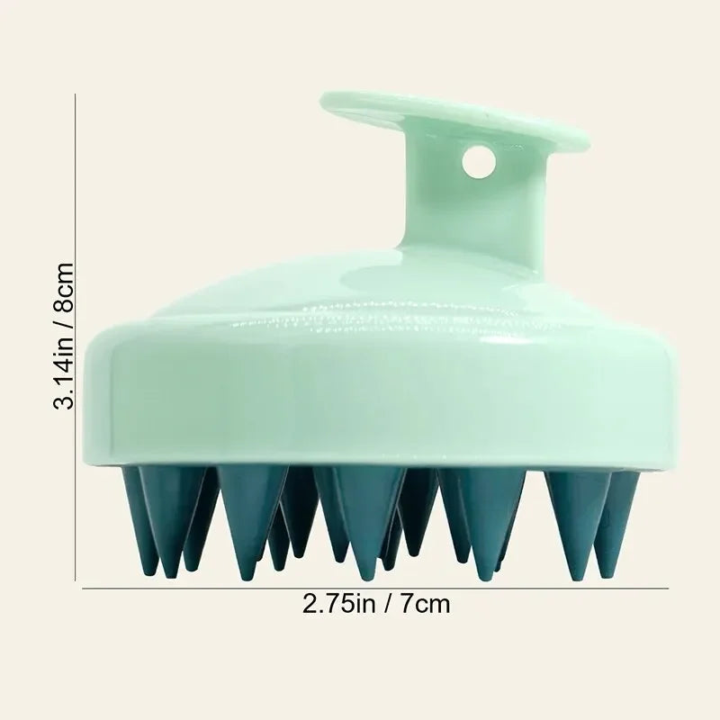 🧼 Silicone Shampoo Brush & Scalp Massage Comb – Relax, Cleanse & Rejuvenate