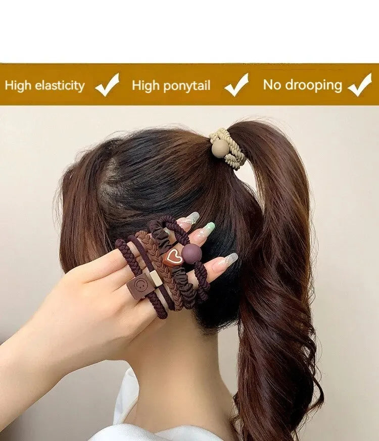 💁‍♀️ 10PCS Women’s Hair Ring Set – Stylish, Strong & Ready for Every Look