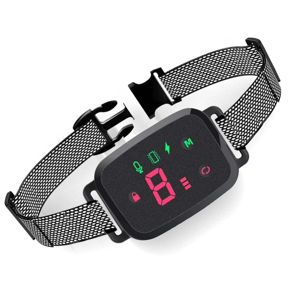Smart Anti-Bark Dog Collar – HD Digital Display & Waterproof Design