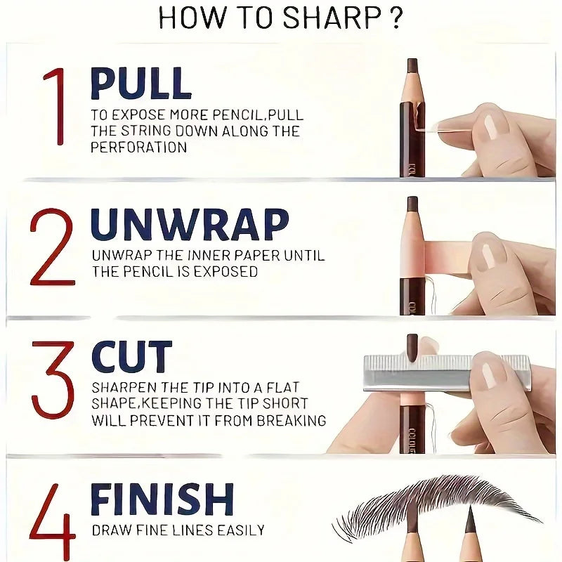 ✨ Tear-Off Pull Line Eyebrow Pencil – Sharp Definition Without the Sharpener