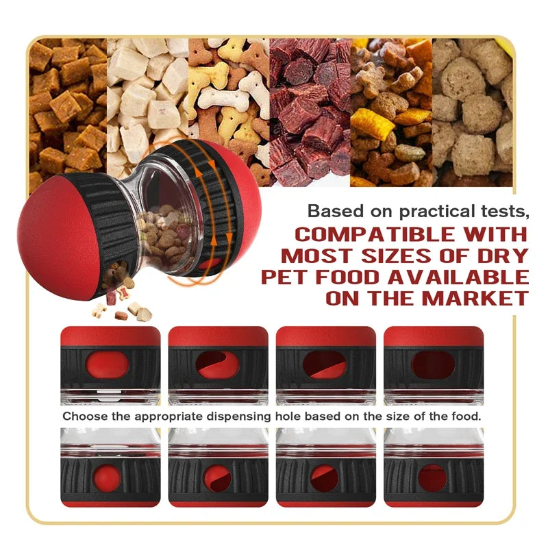 Interactive Dog Toy – Rolling Ball Feeder for Smart & Active Play