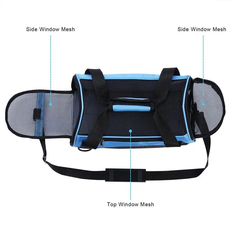 Soft-Sided Pet Travel Carrier – Portable & Foldable Comfort Carrier for Cats, Dogs & Puppies