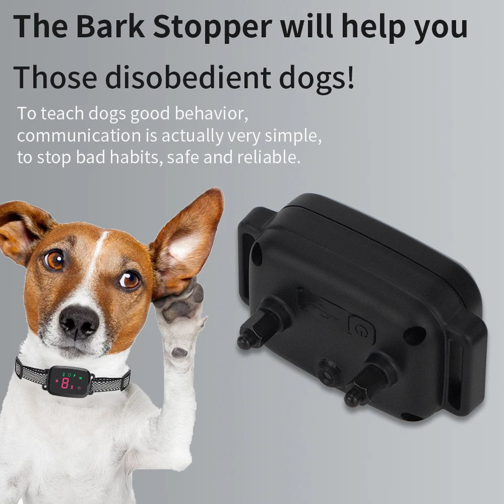 Smart Anti-Bark Dog Collar – HD Digital Display & Waterproof Design