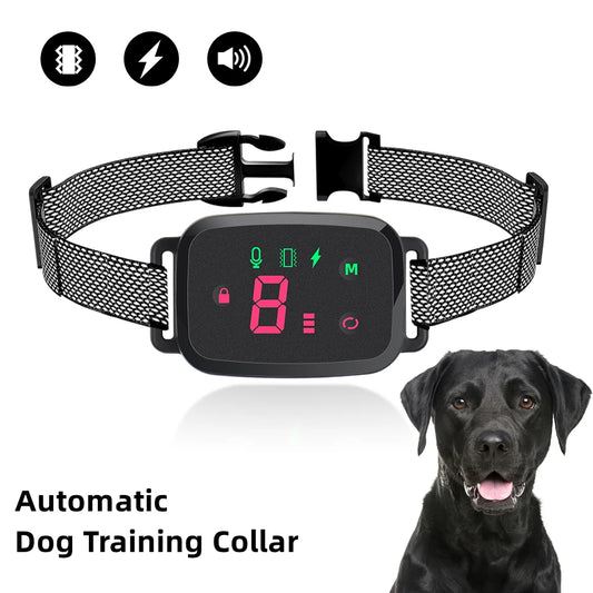 Smart Anti-Bark Dog Collar – HD Digital Display & Waterproof Design