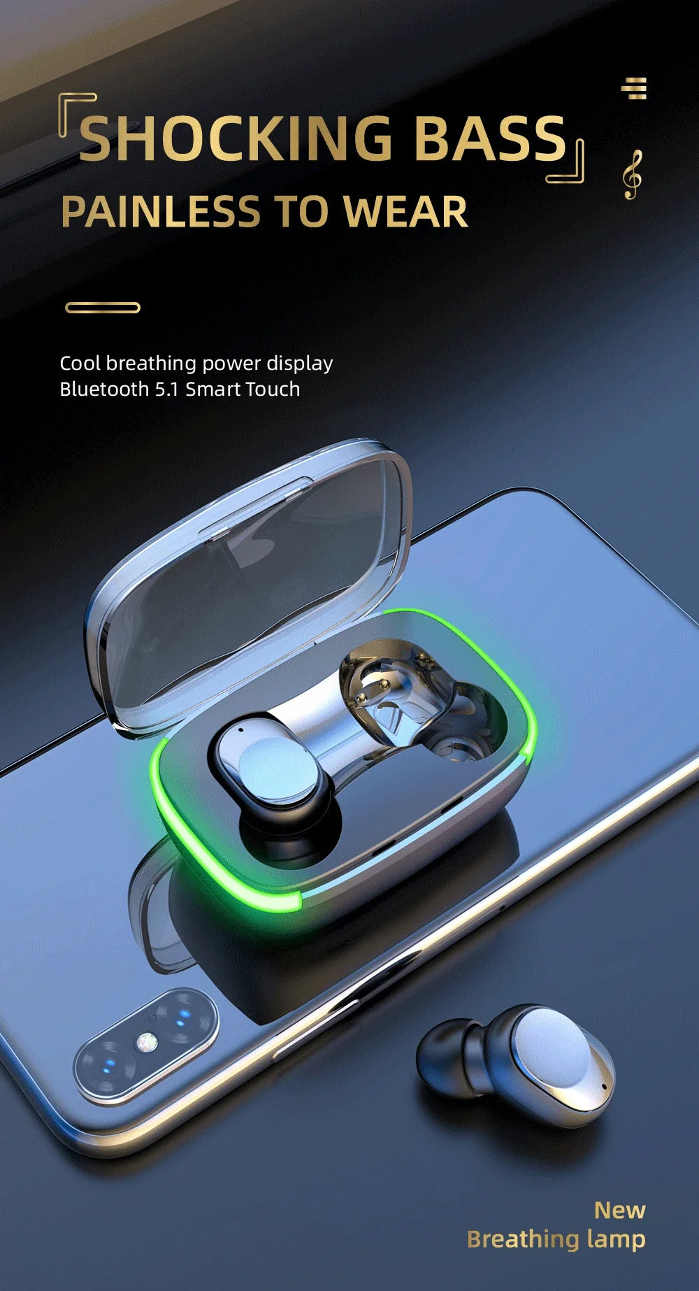 New Y60 TWS Bluetooth Earphones – Wireless Precision for Music, Gaming & More