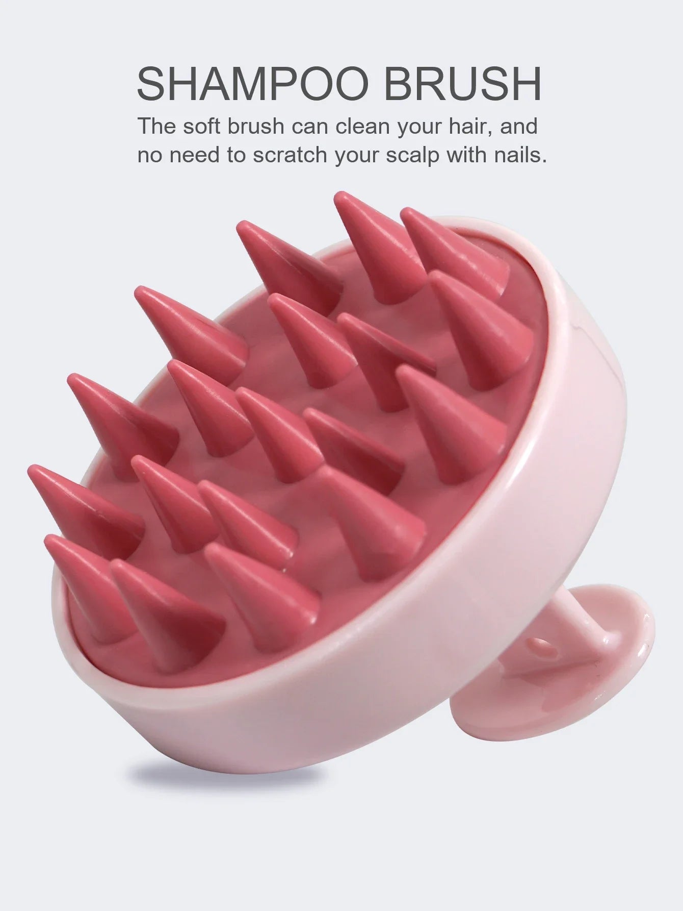 🧼 Silicone Shampoo Brush & Scalp Massage Comb – Relax, Cleanse & Rejuvenate