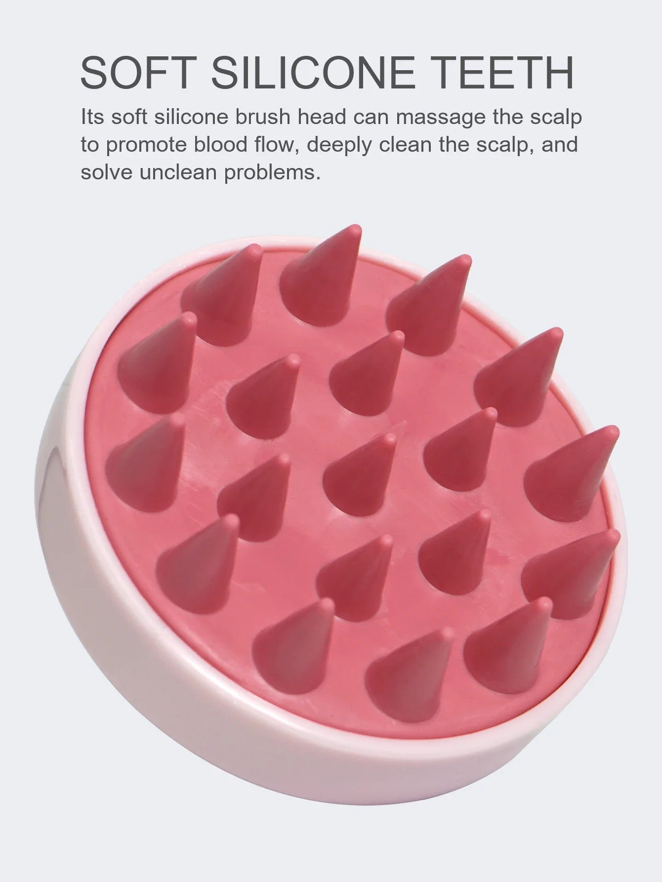 🧼 Silicone Shampoo Brush & Scalp Massage Comb – Relax, Cleanse & Rejuvenate