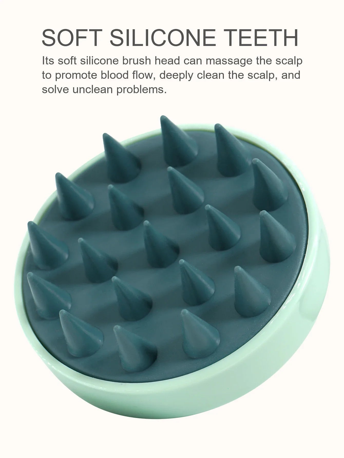 🧼 Silicone Shampoo Brush & Scalp Massage Comb – Relax, Cleanse & Rejuvenate