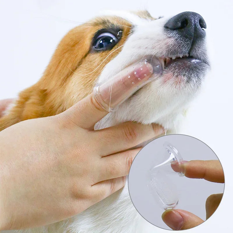 Super Soft Pet Finger Toothbrush – Gentle & Effective Oral Care for Dogs & Cats