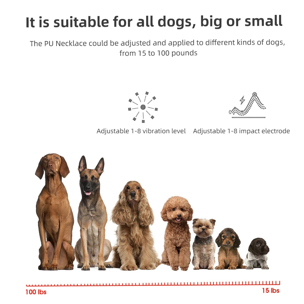 Smart Anti-Bark Dog Collar – HD Digital Display & Waterproof Design