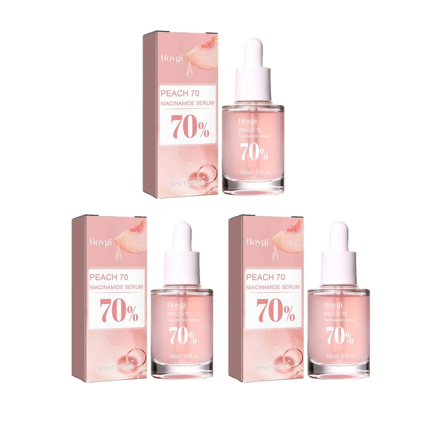 Peach 70% Niacinamide Facial Serum – Brighten, Smooth & Glow