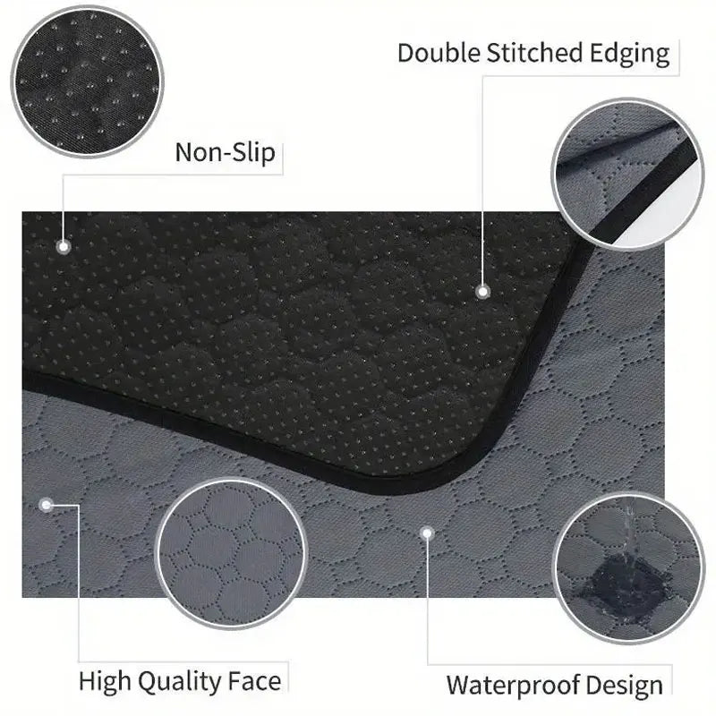 Reusable & Washable Dog Pee Pad – Waterproof & Absorbent Training Mat for Puppies, Cats, Car Seats, Floors & Sofas