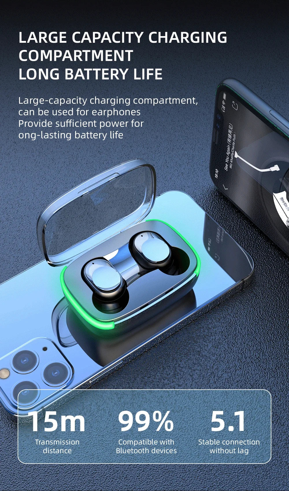 New Y60 TWS Bluetooth Earphones – Wireless Precision for Music, Gaming & More