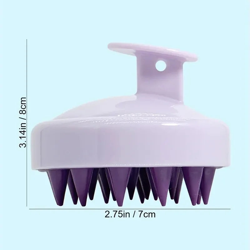 🧼 Silicone Shampoo Brush & Scalp Massage Comb – Relax, Cleanse & Rejuvenate