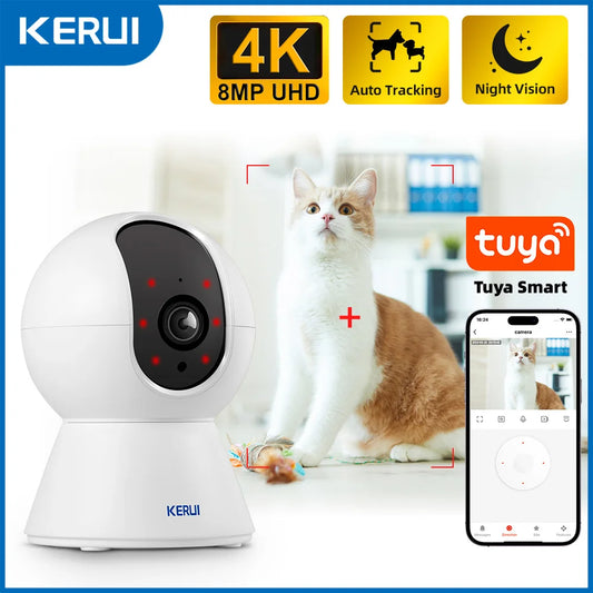 KERUI WiFi Pet & Home Security Camera – 4K Ultra HD Smart Surveillance