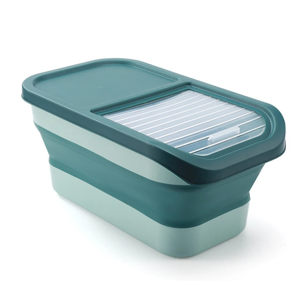 Airtight 13/33LB Collapsible Pet Food Storage Container – Sealed Lid for Freshness | Ideal for Dry Cat & Dog Food, Grains & Rice
