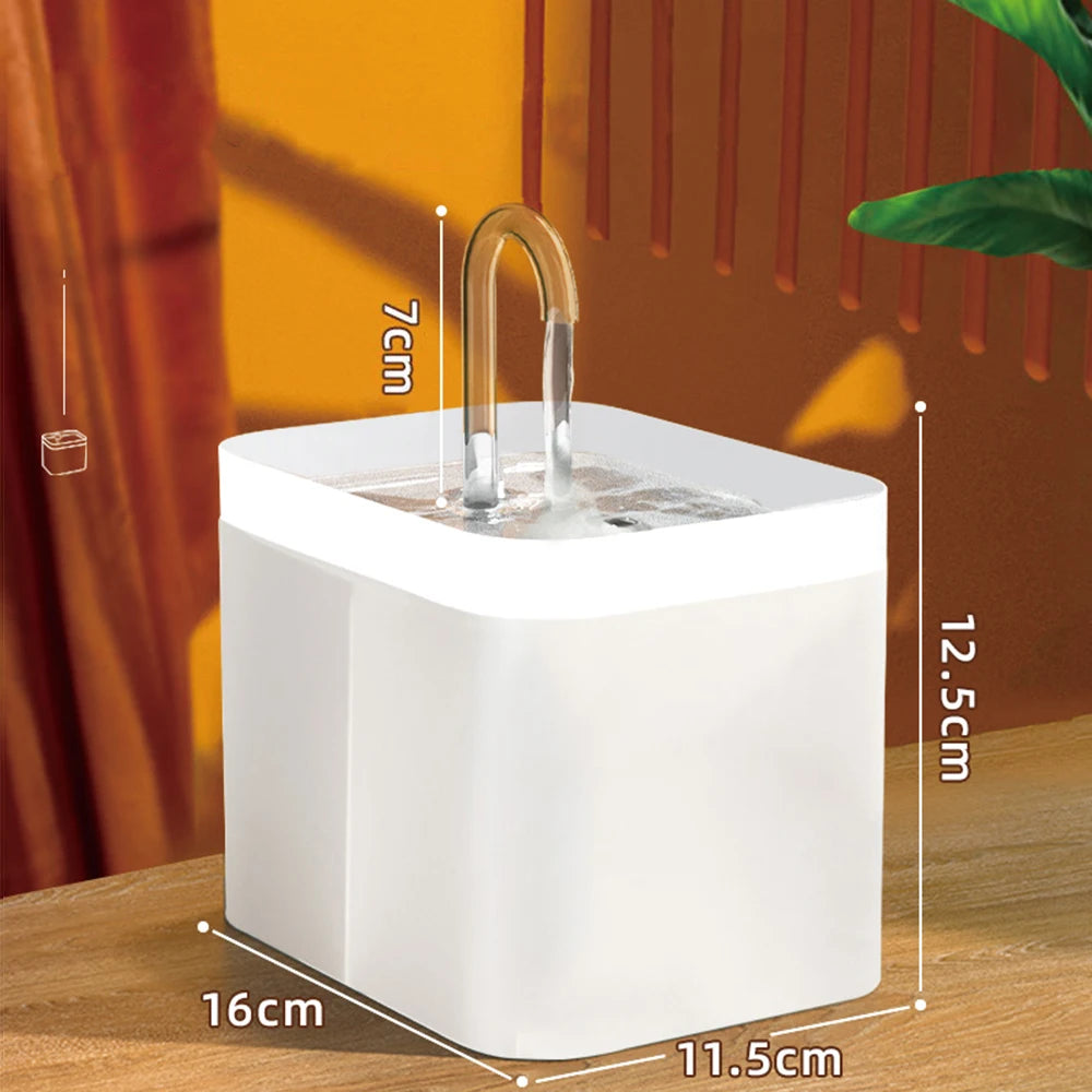 Ultra-Quiet Smart Cat Water Fountain – Automatic 1.5L Pet Water Dispenser