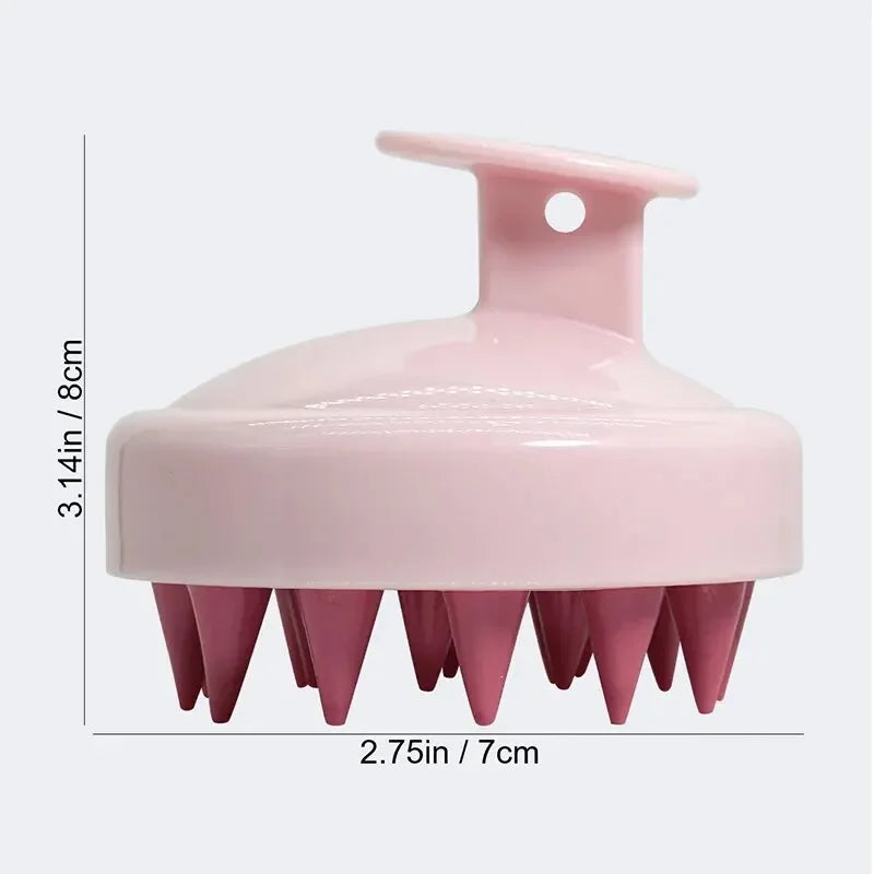 🧼 Silicone Shampoo Brush & Scalp Massage Comb – Relax, Cleanse & Rejuvenate