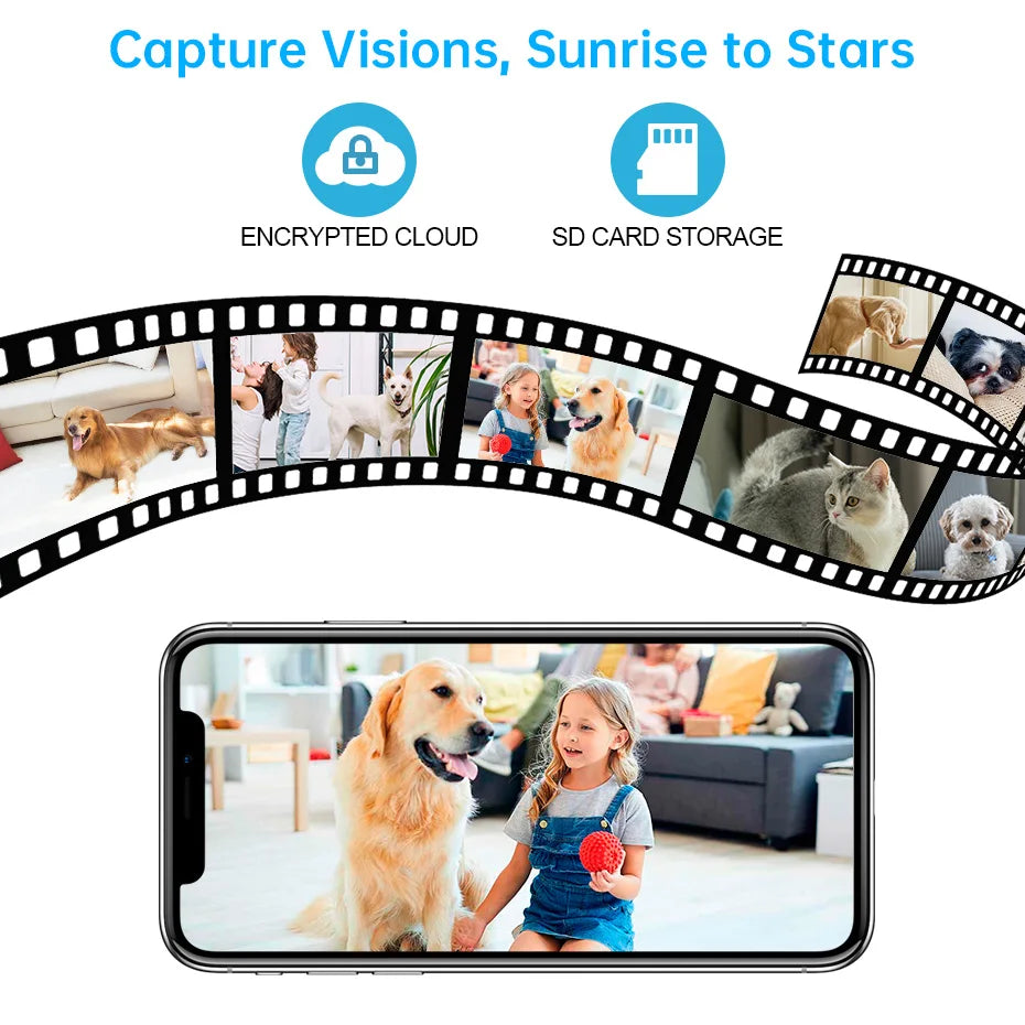 KERUI WiFi Pet & Home Security Camera – 4K Ultra HD Smart Surveillance