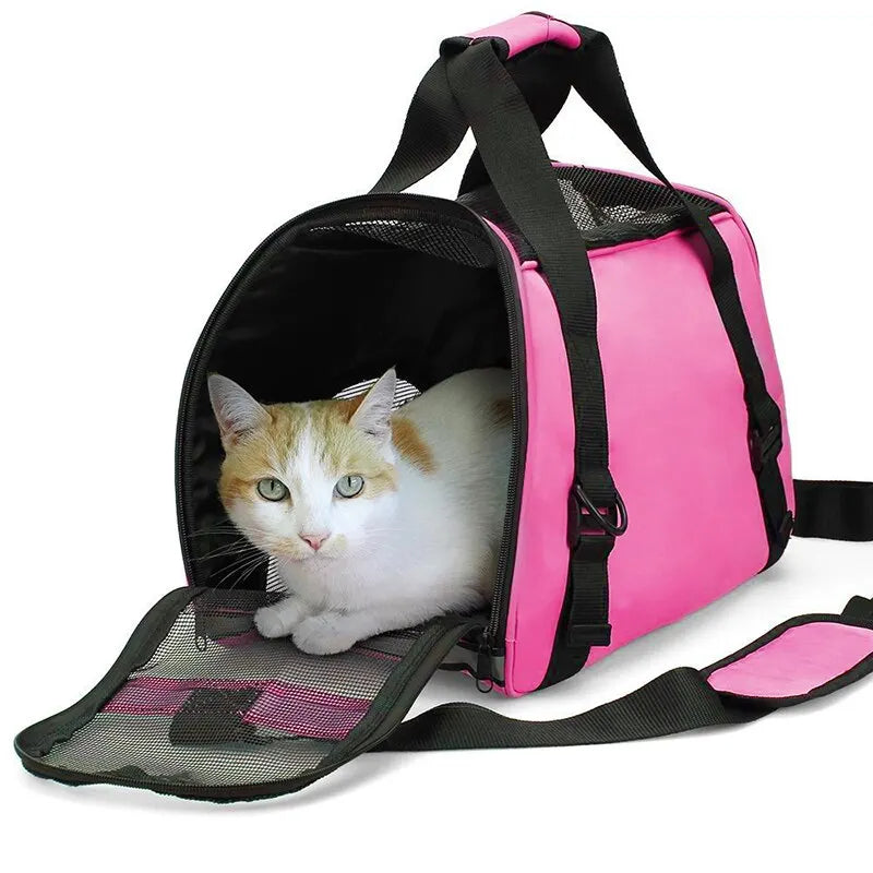 Soft-Sided Pet Travel Carrier – Portable & Foldable Comfort Carrier for Cats, Dogs & Puppies