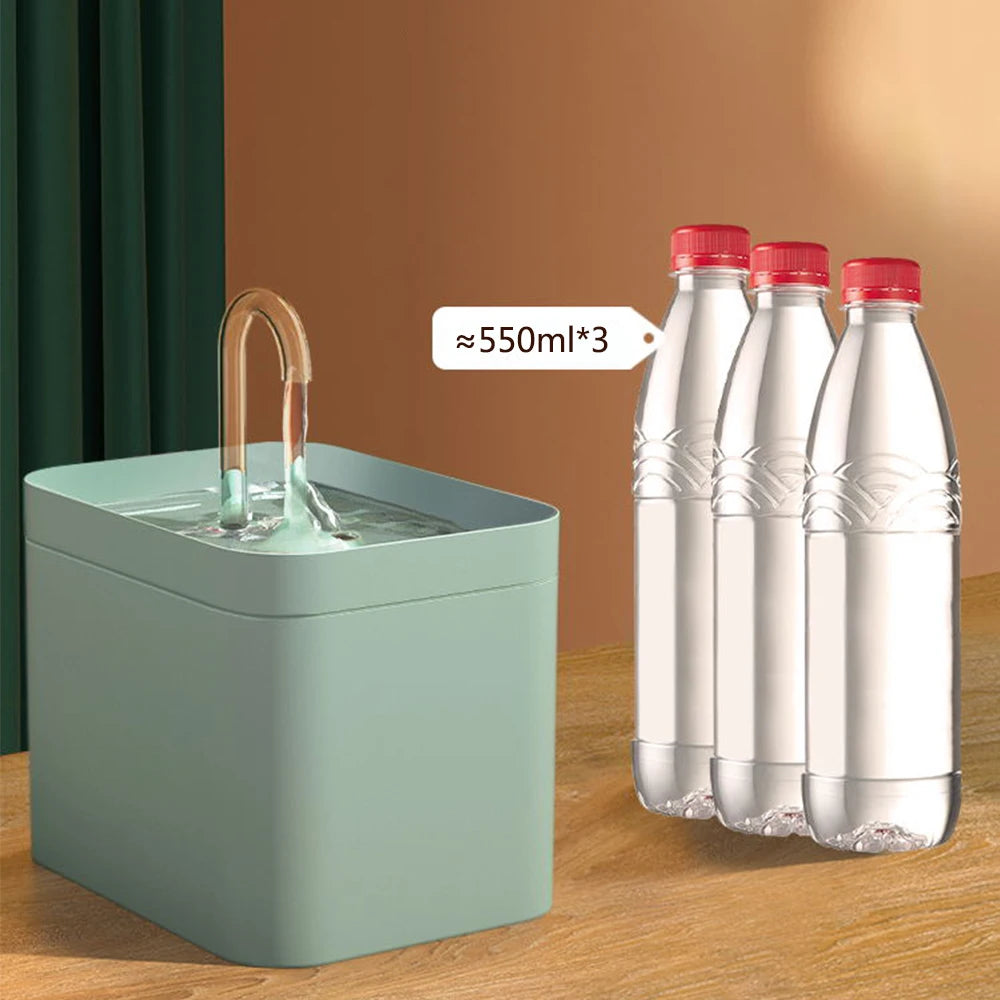 Ultra-Quiet Smart Cat Water Fountain – Automatic 1.5L Pet Water Dispenser