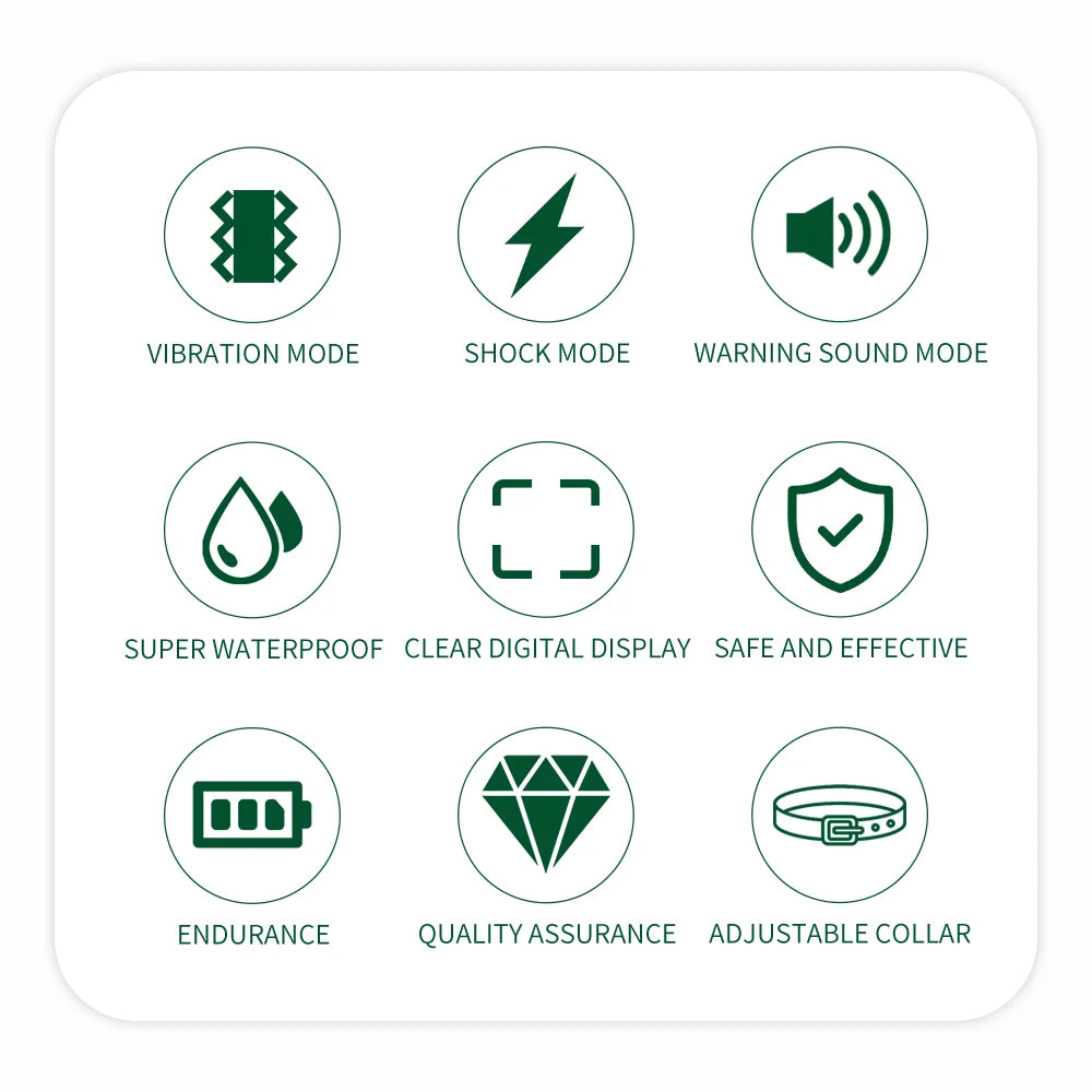 Smart Anti-Bark Dog Collar – HD Digital Display & Waterproof Design