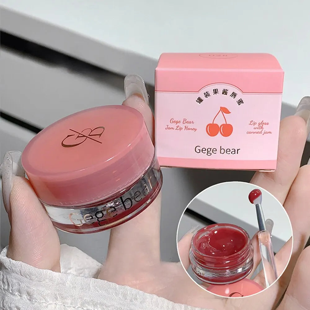 🍯 Gege Bear Jam Lip Honey – Canned Jam Lip Gloss with Shine, Moisture & Magic