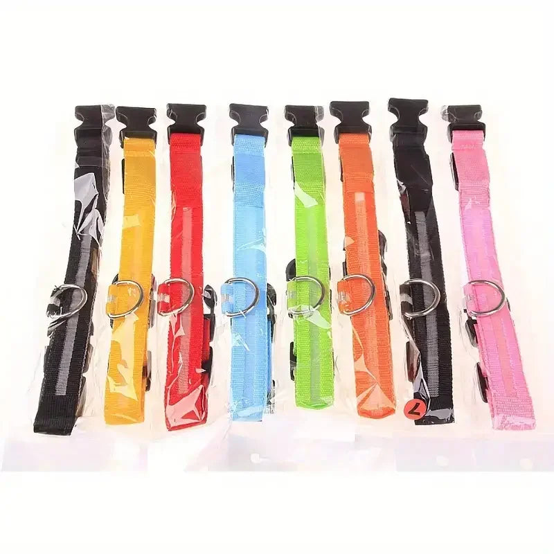 LED Glow-in-the-Dark Dog Leash & Collar – Night Safety for Your Pet