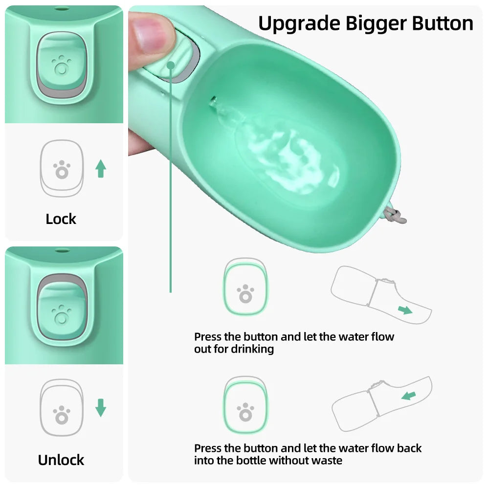 Portable Dog Water Bottle – Leakproof & Convenient Hydration for Pets on the Go