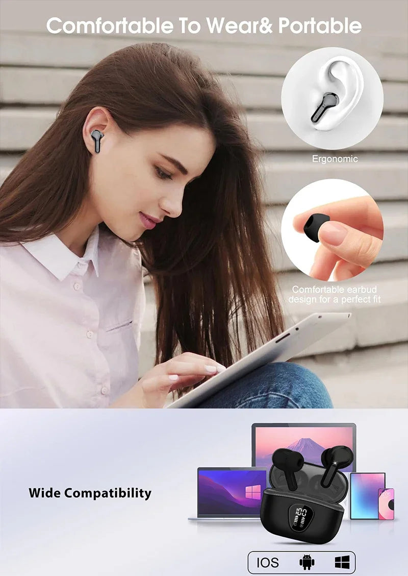 🎧 New Wireless HiFi Stereo Earbuds – Experience Pure Sound Without Limits